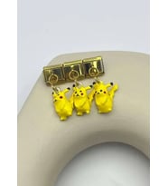 Çelik Gold Pikachu Sallantılı Nomi Charm - 25crm42