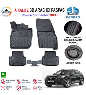 Cupra Formenter 3D Paspas Havuzlu Pro 2023 Sonrası
