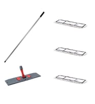 Tablet Palet Nemli Yedek Mop Takımı Seti - 3 Ad 80 Cm. Nemli Mop + Katlanır Aparat + Metal Sap