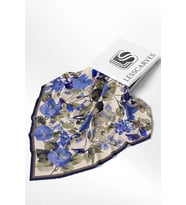 Lesscarves Pamuk İpek Eşarp Çiçek Desenli LS2206