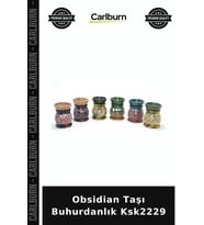 Özel Üretim Doğal Taş Dekoratif Ev Aksesuarı Koku Giderici Obsidian Taşı Buhurdanlık Ksk2229