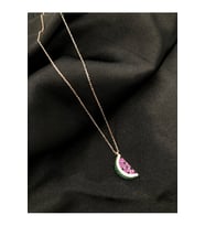 Vog Kadın Karpuz 925 Ayar Gümüş Roze Renk Kolye (Rose)