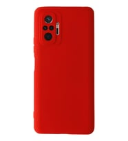 Newface Xiaomi Redmi Note 10 Pro Kılıf Nano içi Kadife Silikon - Kırmızı