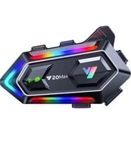V20 Max Wireless Intercom Akıllı Motosiklet Kask Kulaklığı (300 Metreye Kadar Etkili)