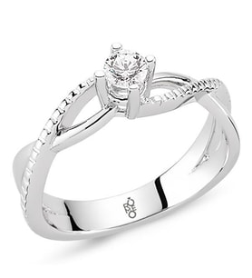 Romeo Pırlanta 0.23 Ct Tektaş Yüzük RM20049 (Çok Renkli)