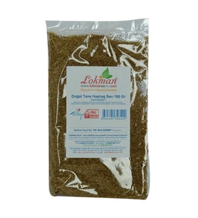 Haşhaş Tohumu Sarı Doğal Tane 100 Gr Paket