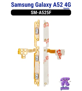 Samsung Galaxy A52 4G On Off Açma Kapama Volume Ses Film Flex SM-A525F Uyumlu