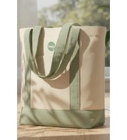 Heep Mint Yeşili Cepli Kanvas Tote Çanta