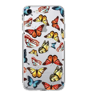 PrintiFy iPhone SE 2022 ile Uyumlu Water Color 2  Kamera Korumalı Şeffaf  Kılıf