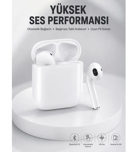 2. Nesil Bluetooth Android ve İOS Uyumlu Kablosuz Kulaklık Çağrı Cevaplama