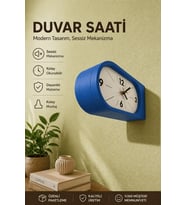 Çift Taraflı Duvar Saati Modern Tasarım Dekoratif Sessiz Mekanizma Salon Ofis Saat