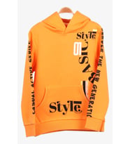 Breeze Erkek Çocuk Sweatshirt Baskılı Kapüşonlu 9-14 Yaş, Hardal Sarı
