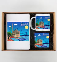 Ortaköy Tasarımlı Defter,Kupa Ve Bardak Altlığı Seti