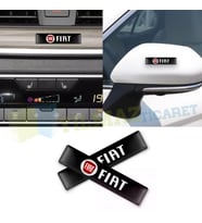 Fiat Logo Arma Yan Ayna Vites Torpido Konsol Damla Silikon Sticker 2 Adet