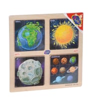ONY-343/344/345/346 Ahşap Eğitici 4'lü Puzzle -Onyıl