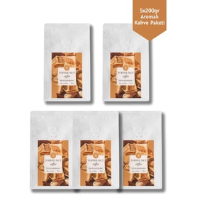 5x200gr Toffee Nut Aromalı Kahve Paketi