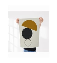 Çerçevesiz Poster, Dijital Baskı Soyut Daireler Temalı Poster, Soyut, Ev, Ofis, Mutfak Dekorasyon (Çok Renkli)