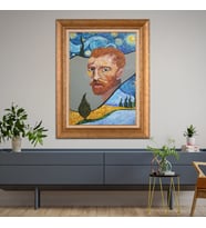 Altın Paspartulu Çerçeveli Tablo CV840 (Gold)