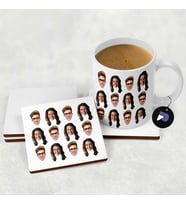 Kişiye Özel Eğlenceli Yüzler Kupa Bardak Seti (Face Mug, Sevgiliye Hediye, Sevgililer Günü Hediyesi Arkadaşa Hediye, Aileye Hediye)