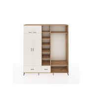 Hyperion Gardrop 12 Raflı 2 Çekmeceli 2 Askılı 220x44x243 Çam-Aytaşı/Aytaşı