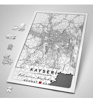 Aşkımızın Şehri Krokili ve Haritalı 240 Parça Kişiye Özel Puzzle
