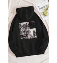 Unisex True Of Baskılı Sweatshirt (Siyah)