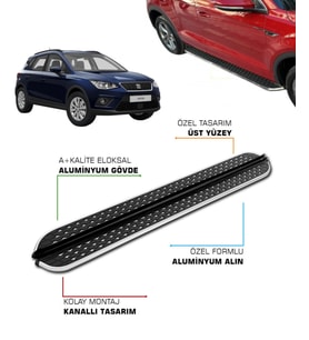 SEAT ARONA UYUMLU 2017 2018 2019 2020 2021 2022 2023 2024 2025 2026 2027 ARACA ÖZEL YAN BASAMAK