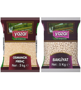 Yazar Osmancık Pirinç 5 Kg. + Çumra Fasulye 5 Kg.