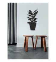 Saksı Çiçek Tablo Ahşap Mdf Lazer Kesim