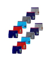 TUTKU 0253 ERKEK ÇOCUK DESENLİ LİKRALI BOXER ŞORT 12 ADET