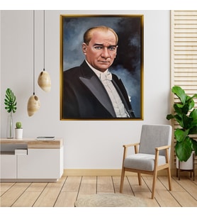 ÇERÇEVELİ ATATÜRK TABLO S414