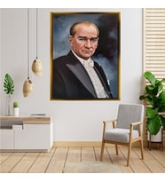 ÇERÇEVELİ ATATÜRK TABLO S414