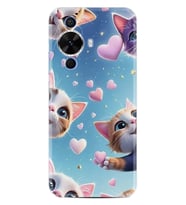 Huawei Nova 12S Kılıf Boutique Baskılı Resimli Kalp ve Kedi Pcode -035