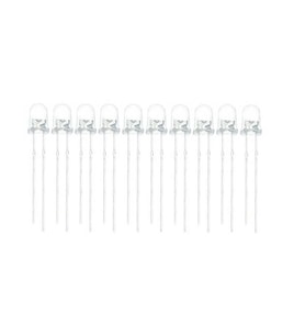 3mm Şeffaf Beyaz Led Paketi - 50 Adet