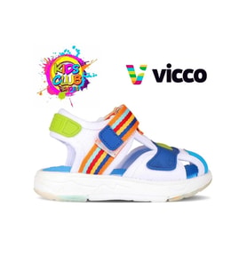 Vicco Flow II 332.P24Y.202 Erkek Çocuk Sandalet Beyaz Saks Mavi 26-30