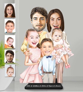Kişiye Özel Aile Ahşap Biblo-27