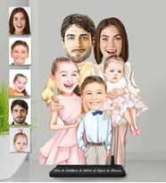 Kişiye Özel Aile Ahşap Biblo-27