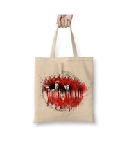 Supernatural Winchester Beyaz Bez Çanta Uzun Saplı Alışveriş Çantası Plaj Çantası