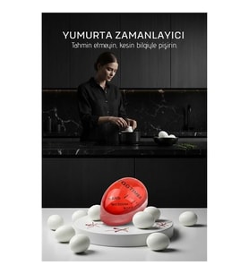 Premium Hassas Isı Sensörlü Yumurta Zamanlayıcı - Profesyonel Mutfak Tipi Mükemmel Pişirme Rehberi  717829