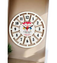 Sevgililer Günü Hediyesi Duvar Saati 40cm 019 (Beyaz)