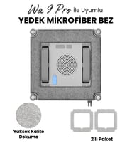 Mieco Wa9 Pro ile Uyumlu Mikrofiber Temizlik Bezi /Mop Seti (2 adet)