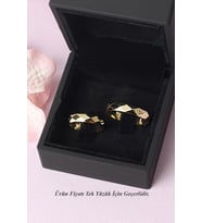 Alyans Kesme Gümüş Yüzük Nişan Düğün Yüzüğü 925 Ayar Gümüş Alyans 5 mm Alyans Gümüş Yüzük (Gold)