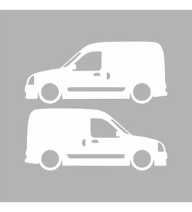Basık Renault Kangoo Sticker Beyaz 16x5 CM