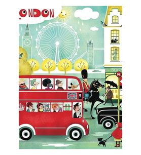 Londra Aşk Tablo Ahşap Poster Dekoratif