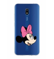 Xiaomi Redmi 8A Uyumlu Kapak Minnie Mouse Tasarımlı Şeffaf Silikon Kılıf
