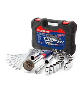 WORKPRO WP202528 3/8’’ Metrik/İnç 32 Parça Cr-V Profesyonel Lokma ve Kombine Anahtar Takımı