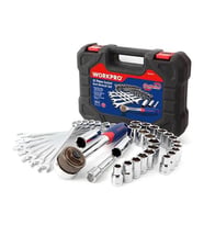 WORKPRO WP202528 3/8’’ Metrik/İnç 32 Parça Cr-V Profesyonel Lokma ve Kombine Anahtar Takımı