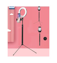 3'ü Birlikte Tripod, Ring Light ve Selfie Çubuğu, 160cm, 6 inç