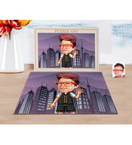 BK Gift Kişiye Özel Erkek Çocuk Karikatürlü 1000 Parça Profesyonel Puzzle-2