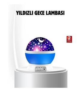 Mey İthalat® LED Gece Lambası 6 Renk Seçenekli Yumuşak Işıklı Uyku Yardımcı Lamba